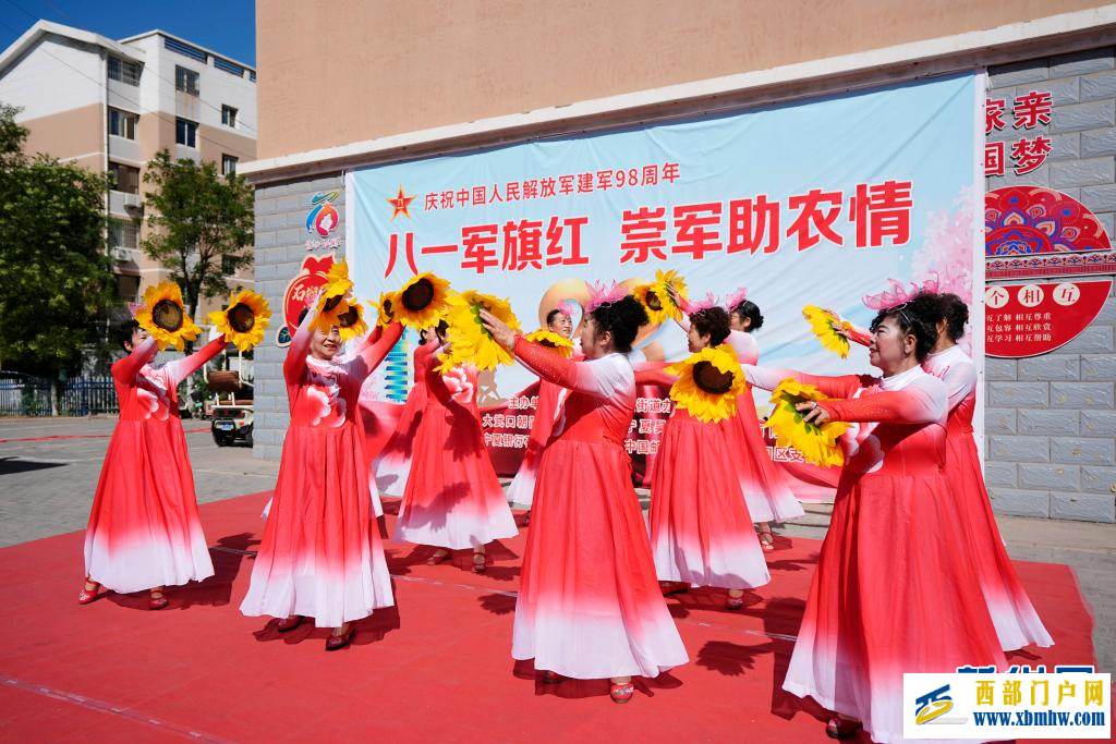 宁夏石嘴山：崇军助农迎“八一”(图3)